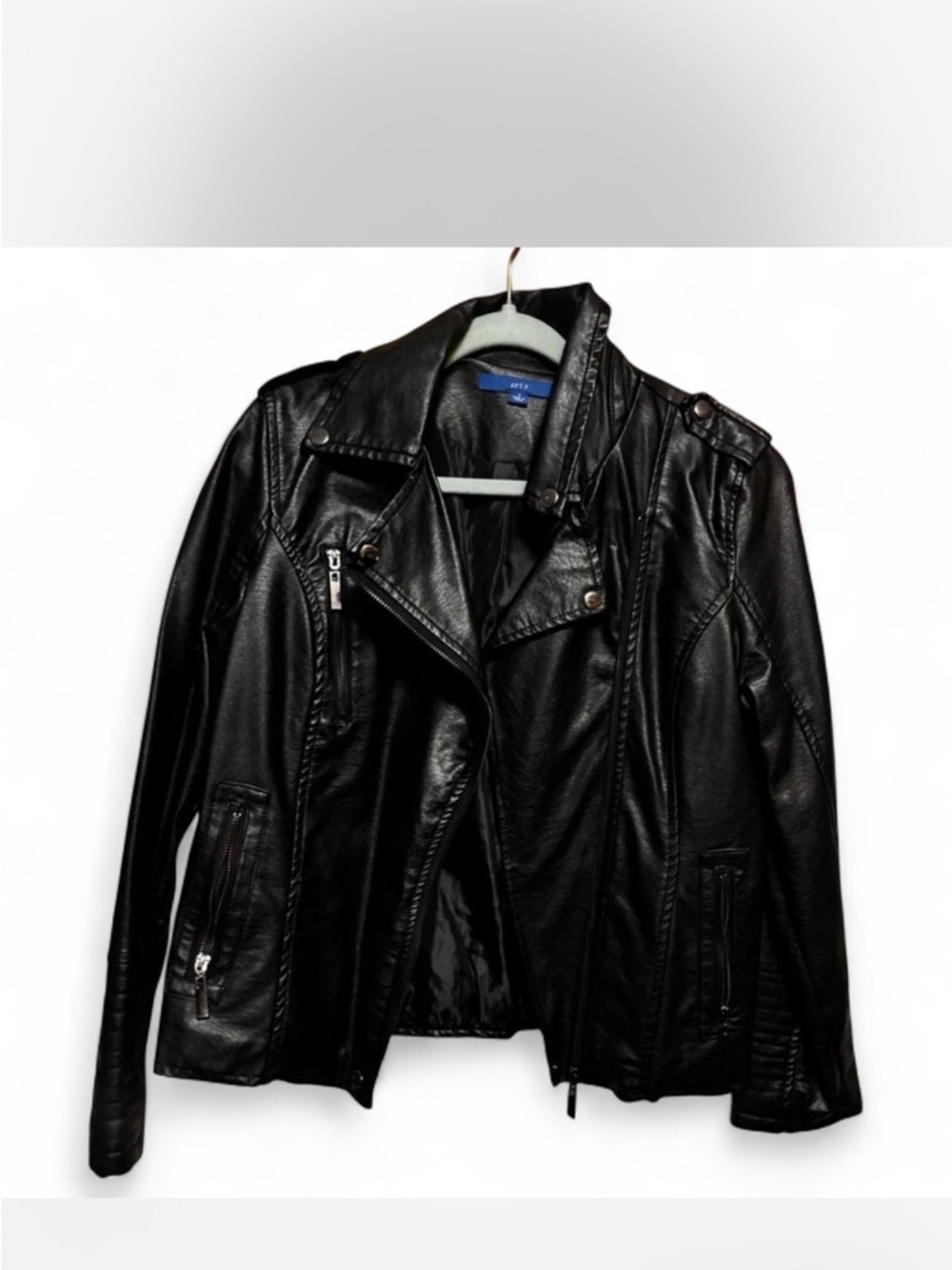 Black Faux Leather Jacket